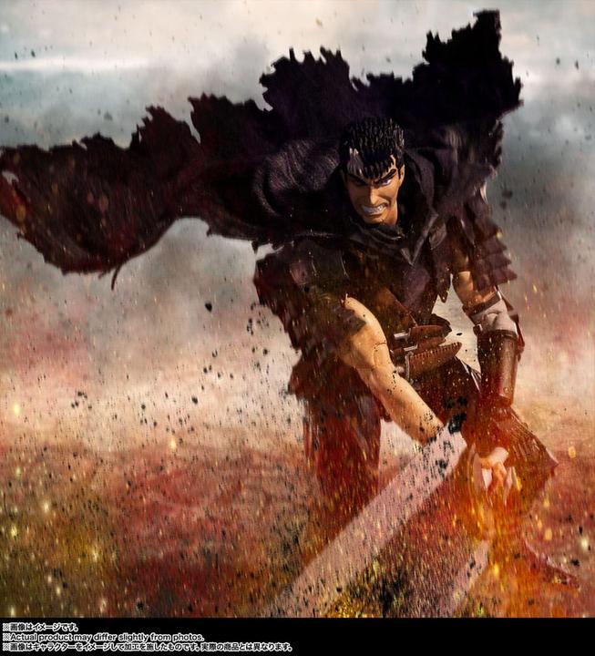 Actual product image Tamashii Nation Berserk S.H. Figuarts Actionfigur Guts (Berserker Armor)