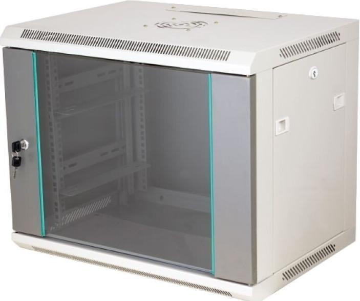 Alantec SW-9U-600-450-N-DSJ-OP-RP-B-S rack cabinet Wall mounted rack Grey (9 HE, 19 Zoll Rack)