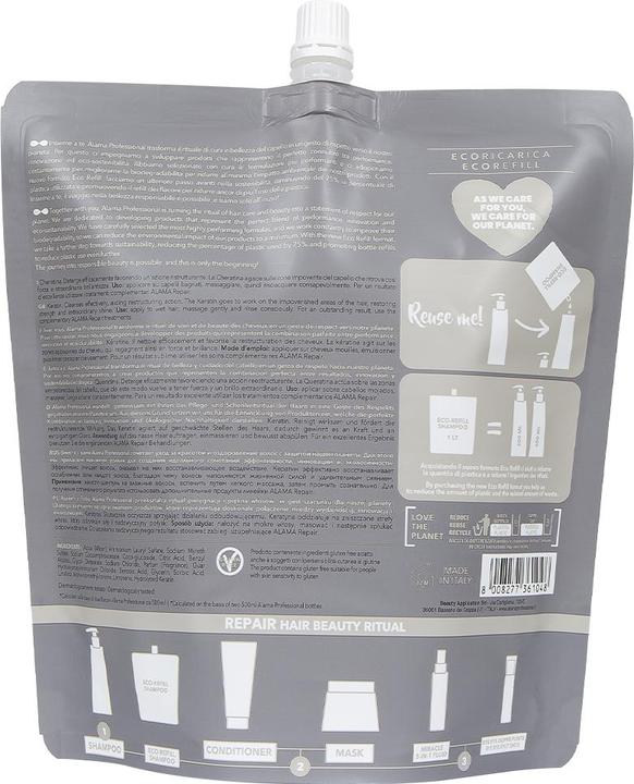 Image du produit Alama Professional ALAMA Repair Shampoo szampon do włosów 1000ml (1000 ml, Shampoing liquide)