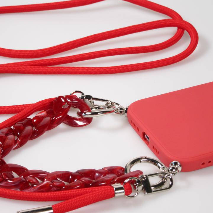 Actual product image PhoneLook Coque Gel silicone avec corde collier & chaîne de pierre décorative (Apple iPhone 13 Pro Max)