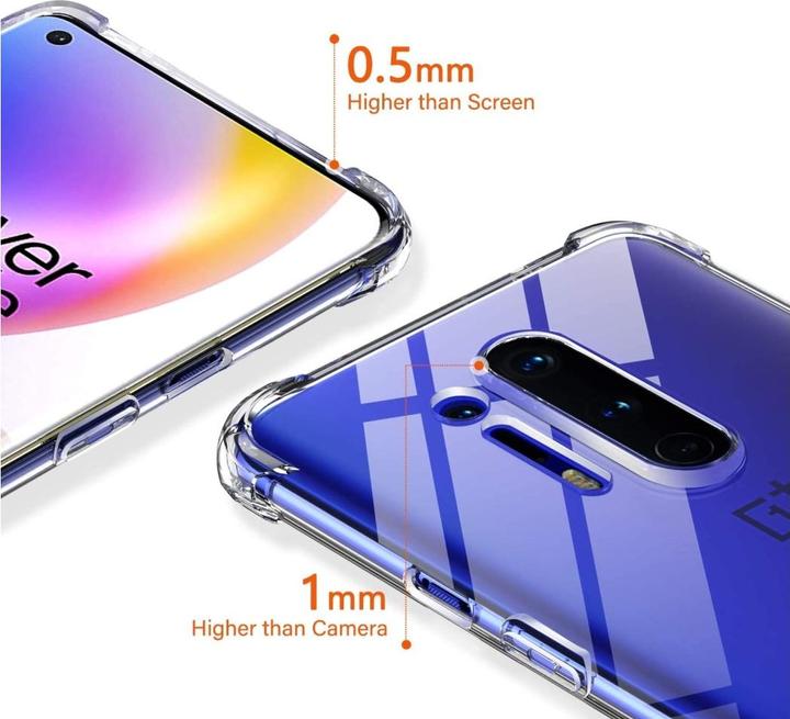 Actual product image Screenguard OnePlus 8 Pro Crystal Soft Airbag Bumper (OnePlus 8 Pro)