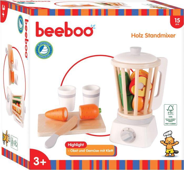 Beeboo BEK Miscelatore di legno con accessori, 15 pezzi.