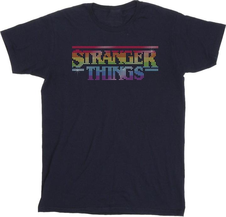 Produktbild Netflix Stranger Things Rainbow Dot Logo TShirt (3XL)