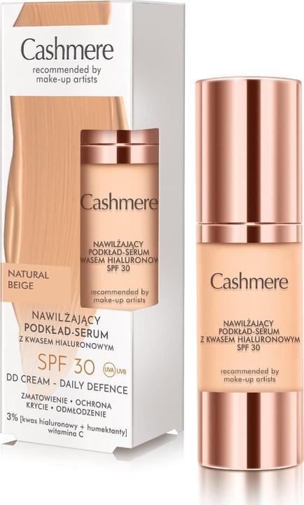 Produktbild DAX Nawilżający Podkład-Serum z Kwasem Hialuronowym SPF30 01 Natural B (30 ml)