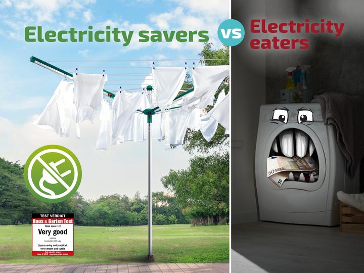 Actual product image Leifheit Linomatic 400 Easy 40 m rotary dryer (40 m)