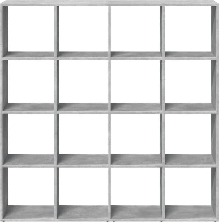 Produktbild VidaXL Bücherregal Raumteiler Wandregal Standregal Raumtrenner Regal Betongrau (137.5 x 29 x 137.5 cm)