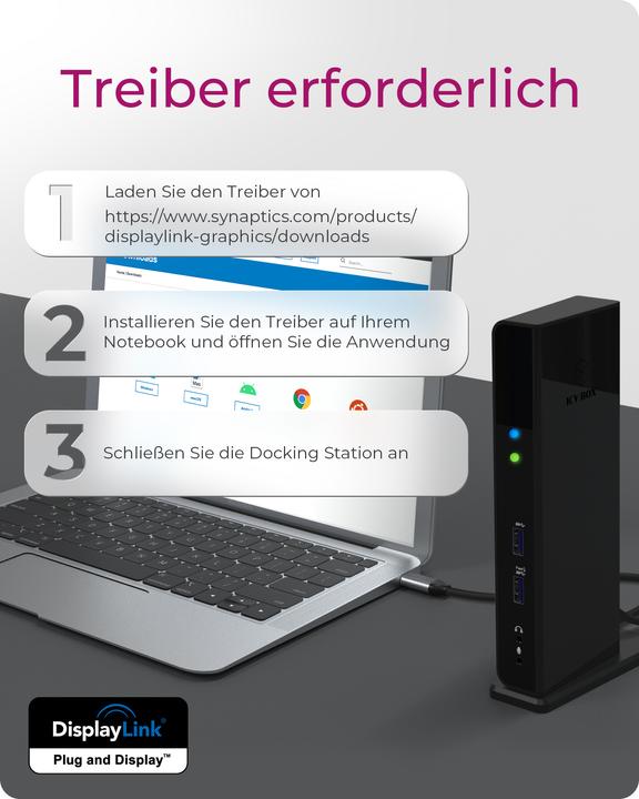 Image du produit Icy Box IB-DK2251AC Multi-Dock (USB-B, 11 Ports)