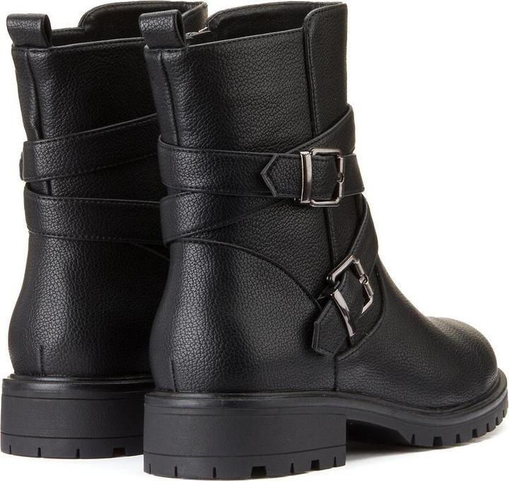 Actual product image La Redoute Collections Biker boots with flat heel (36)