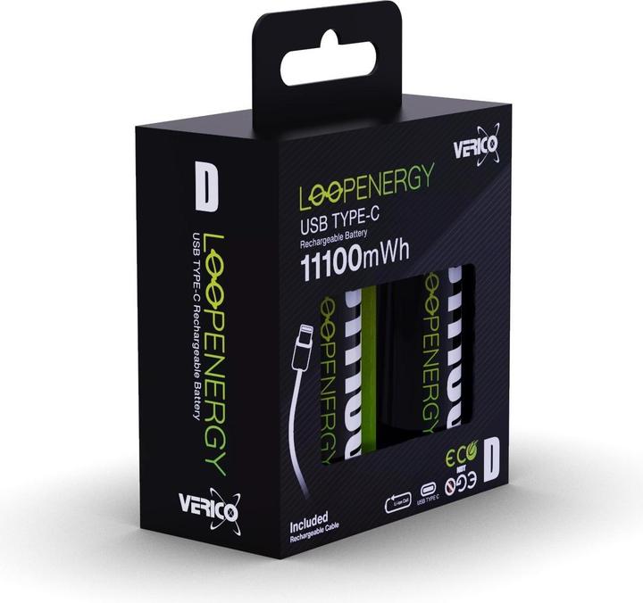 Actual product image Verico LoopEnergy (2 pcs., D, 7400 mAh)