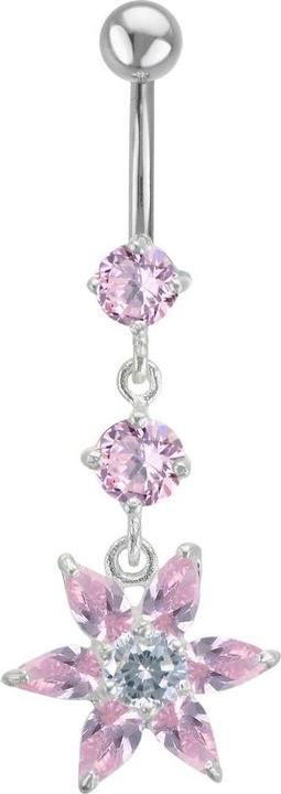 Actual product image Bijouteria Bellypiercing (Stainless steel, Silver 925, Zirconia)