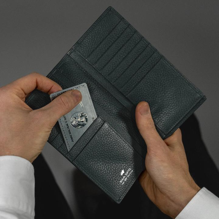 Actual product image Braun Büffel Theo wallet RFID protection leather 9.5 cm