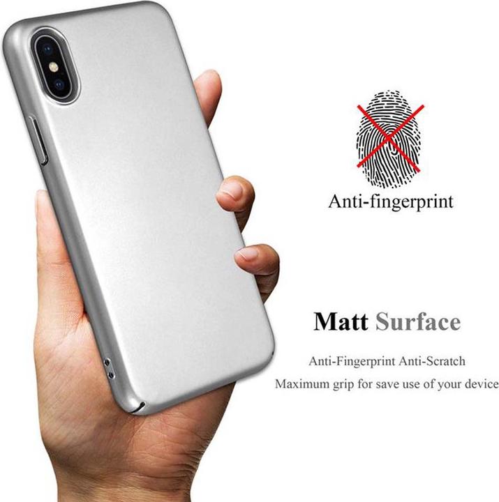 Actual product image Cadorabo Hard Cover Matt Metal Cover (Apple iPhone X)