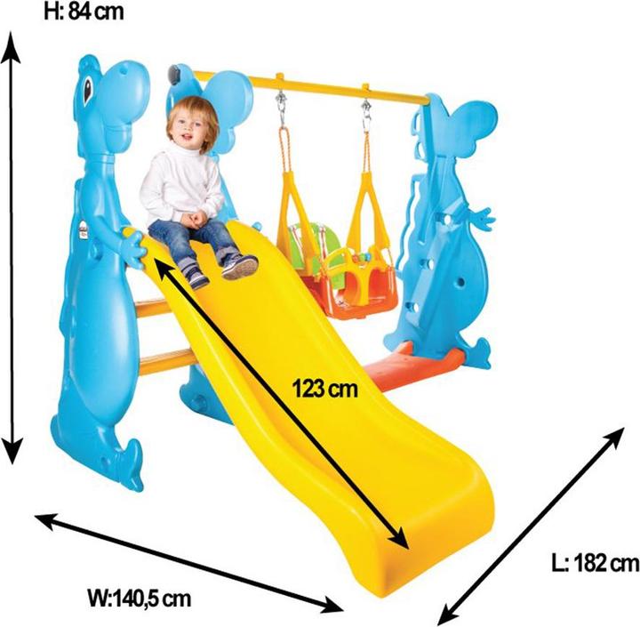 Actual product image Pilsan 06099 swing, toboggan Dino