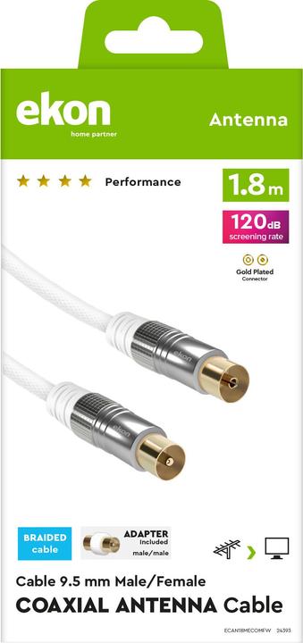 Image du produit Ekon Satellite antenna cable, 120dB (Câble d'antenne)
