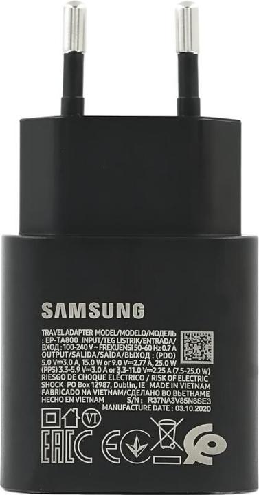 Produktbild Samsung Schnellladegerät TA800N (ohne Kabel) (25 W)