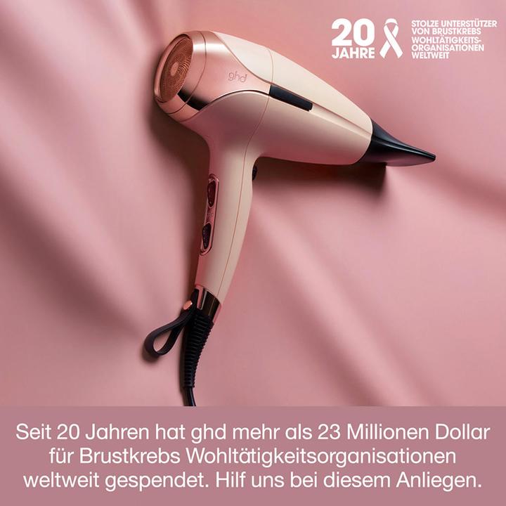 Actual product image ghd pink helios hairdryer