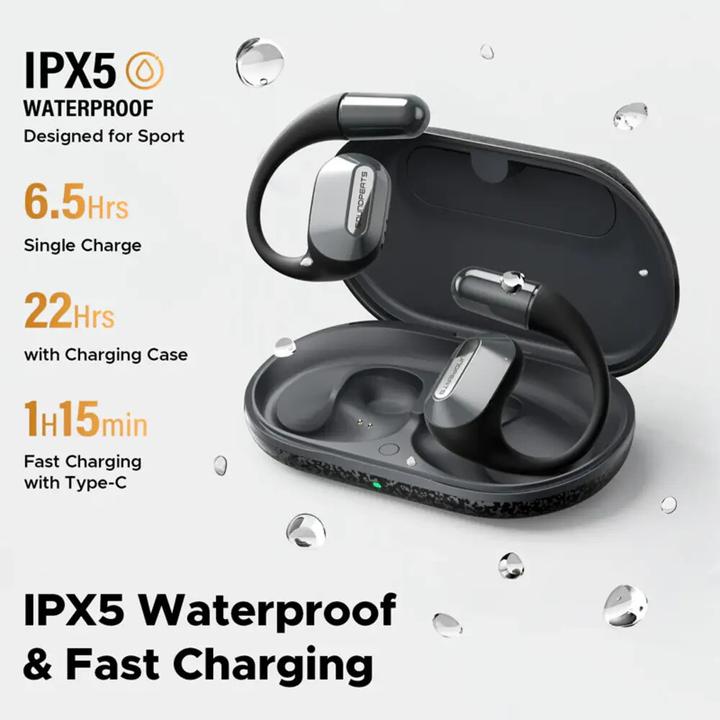 Image du produit Soundpeats Casque sans fil HearFit (noir) (22 h, Sans fil)