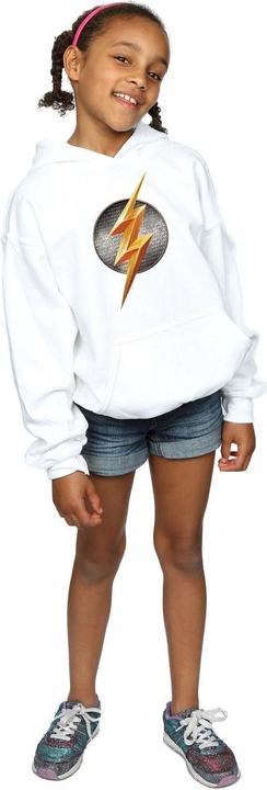 Actual product image Girls Justice League Movie Flash Emblem Hoodie (140, 146)