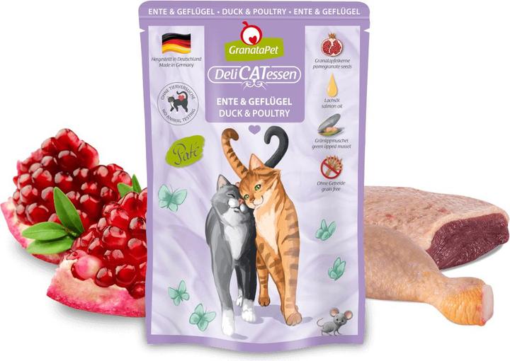 Actual product image Granatapet Delicatessen Pouch Ente & Geflügel 85 g (Adult, 1 pcs., 85 g)