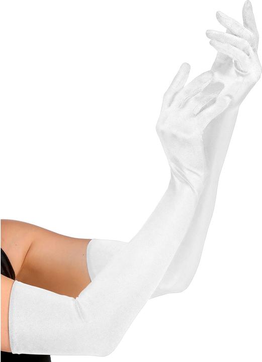Image du produit Widmann Gants blancs longs en satin stretch 60cm