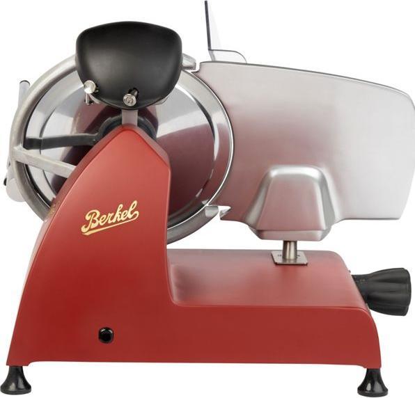 Actual product image Berkel Red Line 250 matt red slicer with 250 mm steel blade