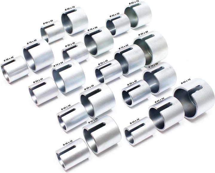 Actual product image Wiltec Silent bearing puller set 27 pcs Ejector axle tool assortment box