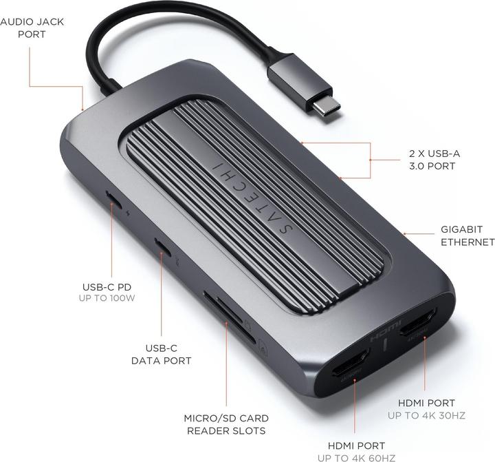 Image du produit Satechi St-Ucmxam (USB-C, 10 Ports)