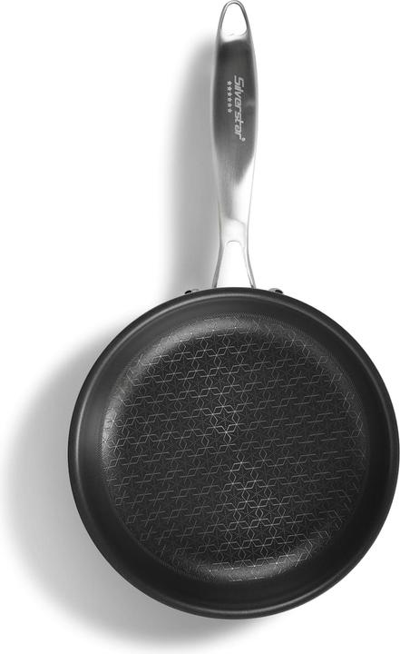 Actual product image Silverstar Stainless steel pan 24 cm with non-stick coating for induction and oven (Pan set + pot set, Stainless steel)