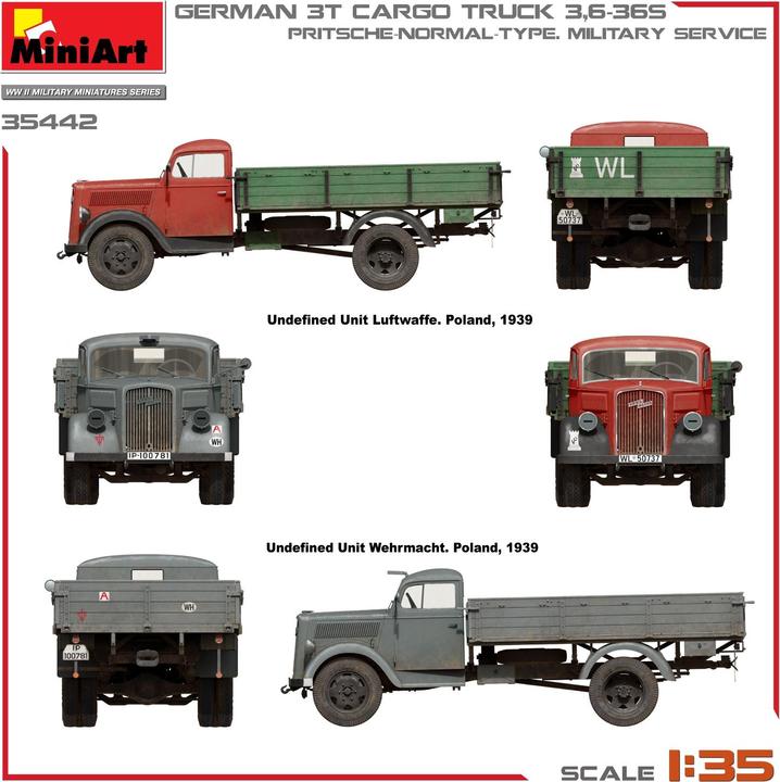 Image du produit 1:35 Dt. 3 To. Cargo Truck à plateau