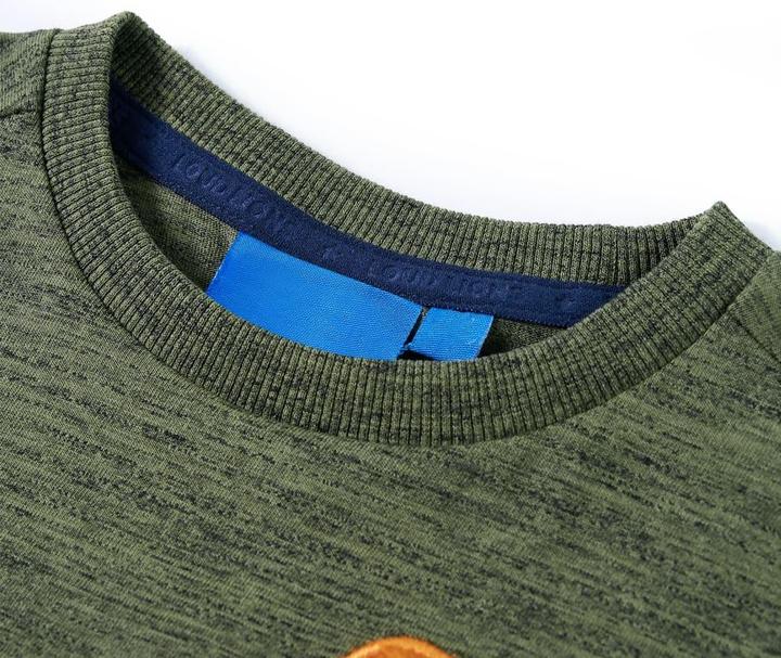 Produktbild VidaXL Kinder-Langarmshirt Khaki Melange 140,Material: 80 (140)