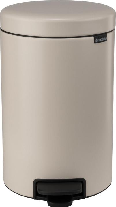 Image du produit Brabantia Poubelle à pédale NewIcon 12 l, Soft Beige (12 l)