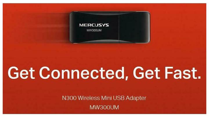 Actual product image Mercusys MW300UM Network Card Built-in USB (USB)