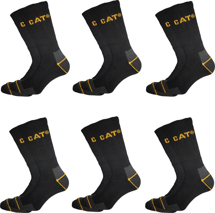 Image du produit Cat Chaussettes de travail (paquet de 6, 43 - 46)