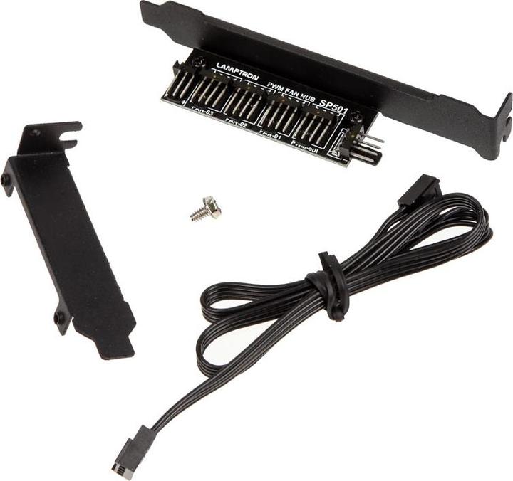Produktbild Lamptron SP501 PWM-Hub für PCI-Blende (4 Lüfter)