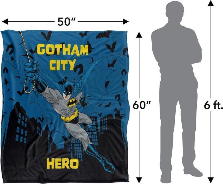 Image du produit Batman - Couverture GOTHAM CITY HERO (152 x 127 cm)