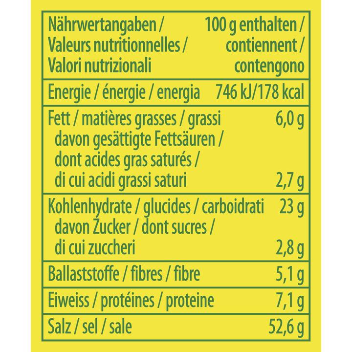 Nutritional values and ingredients Knorr Aromat Condiment en poudre Chili 90 g Saupoudreuse (90 g)