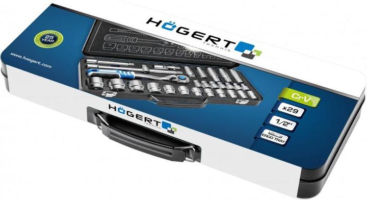 Actual product image Högert Tool set, 29 pcs. (1/2", 3/8")