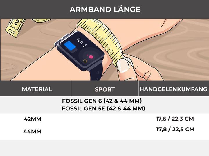 Actual product image Strap-it Sports bracelet (44 mm, Silicone)