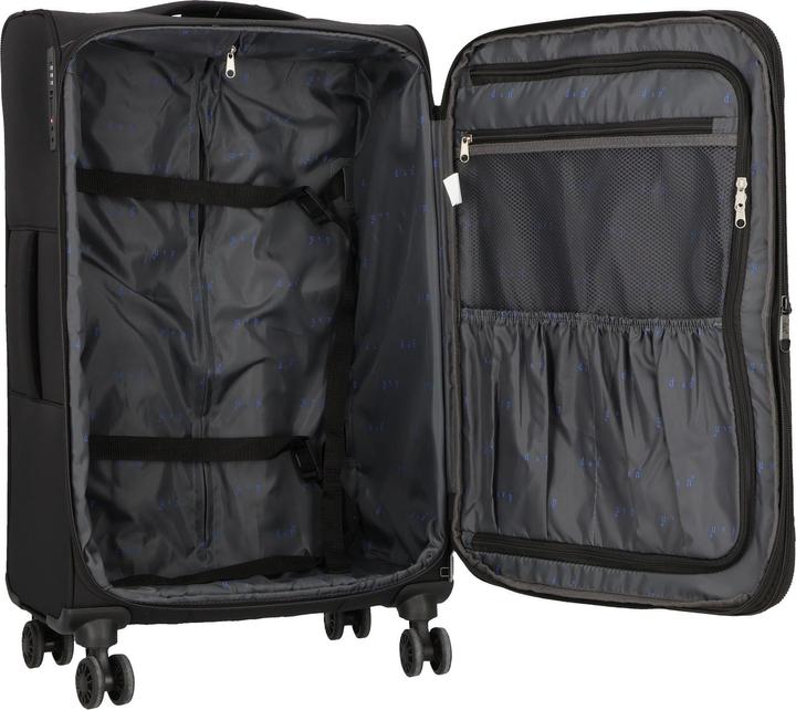 Produktbild D&N Travel Line 9504 4 Rollen Trolley M 67 cm mit Dehnfalte (67 l, M (50 - 90l))
