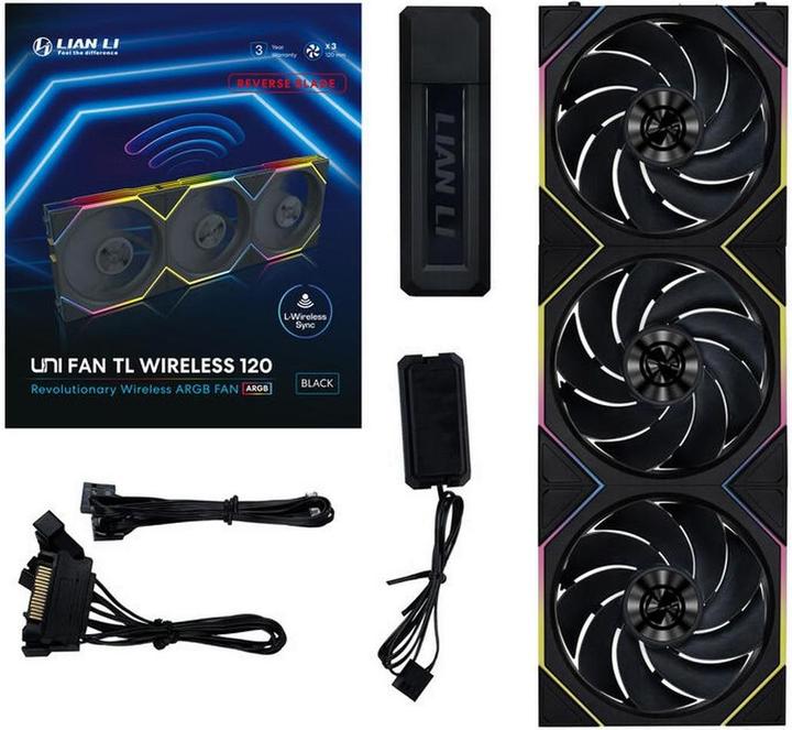 Produktbild Lian-Li UNI FAN TL Wireless Reverse Blade (120 mm, 3 x)