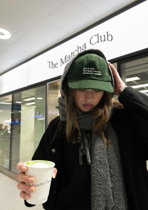 Produktbild Plakativ «F the System» Corduroy Cap Olive