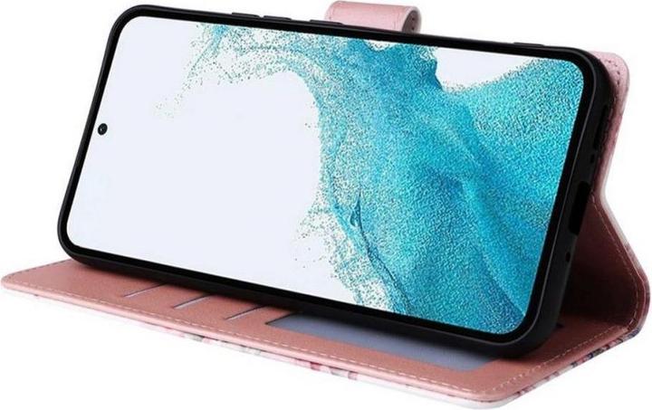 Actual product image Tech-Protect Kaardivahega mobiiliümbris Redmi 12 Wallet Blossom, valge lill (Xiaomi Redmi 12)