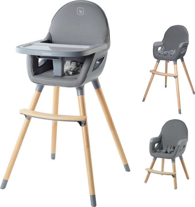 Produktbild BabyGo Hochstuhl Skandi grau (Hochstuhl)