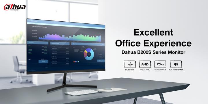 Produktbild Dahua Monitor 23,8 Zoll 1920x1080p VA 75Hz DHI-LM24-B200S (1920 x 1080 Pixel, 23.80")