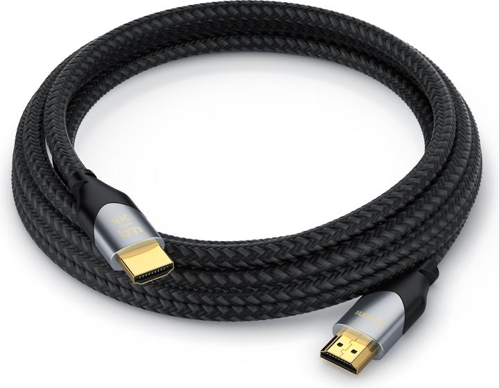 Actual product image Primewire HDMI Cable 2.1, Type A, UHD, Ethernet, 8K 7680 x 4320 @ 120 Hz, 4k @ 240 Hz, 3D TV, eARC, HDR10+ (1.50 m, HDMI)