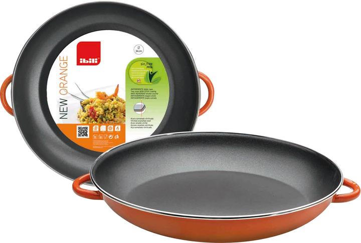 Produktbild Ibili Paellapfanne Nero 42 cm Grosse Paellera mit Antihaftbeschichtung (Paella Pfanne, Aluminium)