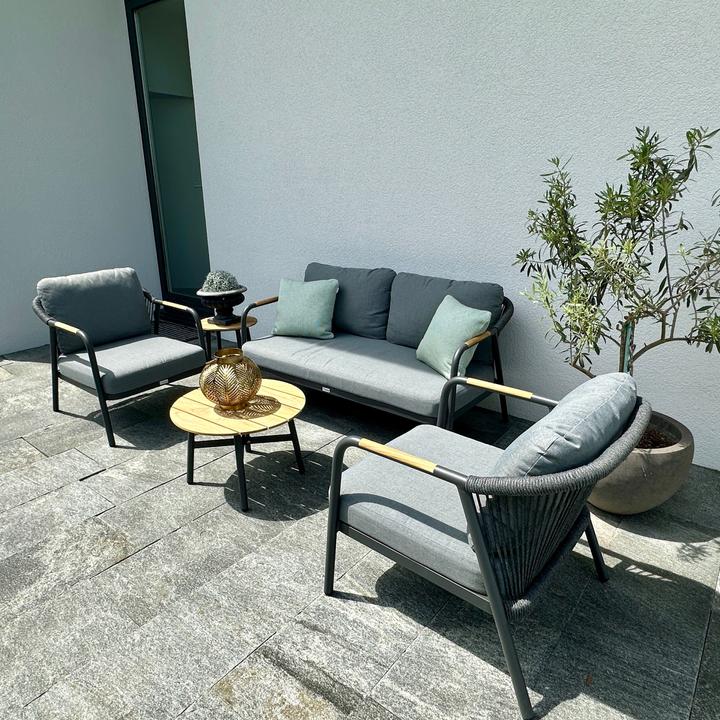 Image du produit Ventaris Verona Gartenlounge Set Aluminium 5-pièces incl. tables d'appoint Anthracite