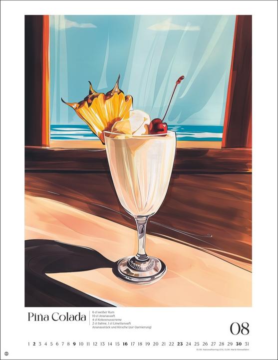 Produktbild Cocktails Posterkalender 2026 (34 x 44 cm, Harter Einband, Deutsch)