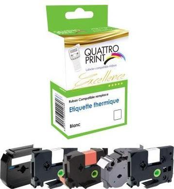 Image du produit Kaps France Schriftbandkassette Quattro-Print Brother TZe-641 18 mm x 8 m (B x L) gelb schwarz QUATTRO-PRINT (1.80 cm, Jaune)