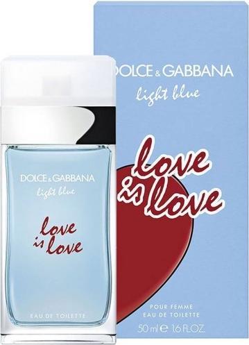 Dolce & Gabbana Light Blue Love Is Love, Eau De Toilette, For Women, 50 ml (Eau de Toilette, 50 ml)